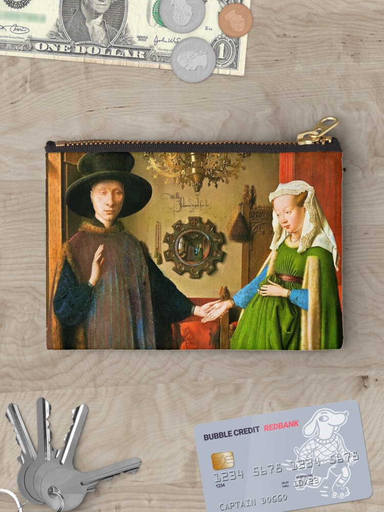 Disover The Arnolfini Portrait by Jan van Eyck Makeup Bag