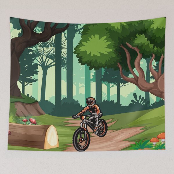 Item preview, Mountain Biking Through The Woods , New design designed and sold by Robo-toons.