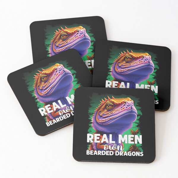 Item preview, Real men own bearded dragons funny lizard lover designed and sold by Trendy Valley .