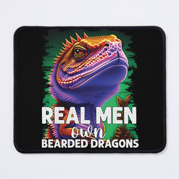 Item preview, Real men own bearded dragons funny lizard lover designed and sold by Trendy Valley .