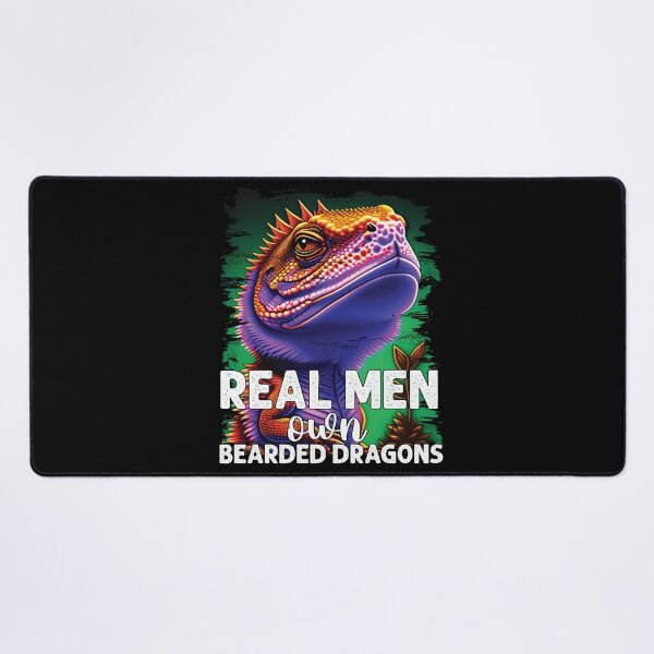 Item preview, Real men own bearded dragons funny lizard lover designed and sold by Trendy Valley .