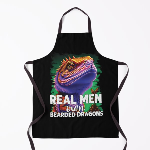Item preview, Real men own bearded dragons funny lizard lover designed and sold by Trendy Valley .