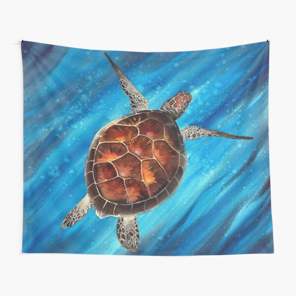 Sea Turtle Tapestry Wall Hanging Tropical Turtle Tapestry