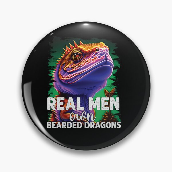Item preview, Real men own bearded dragons funny lizard lover designed and sold by Trendy Valley .