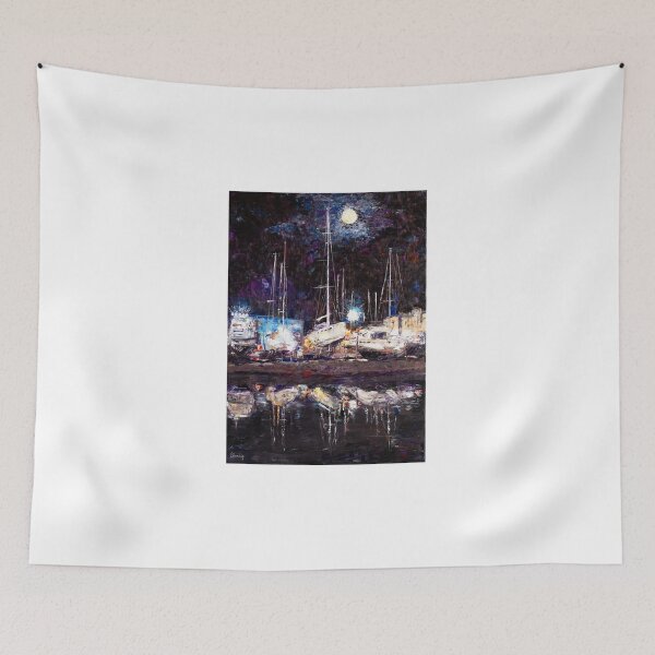Item preview, Night Port In Empuriabrava designed and sold by Natalia_Shchip.
