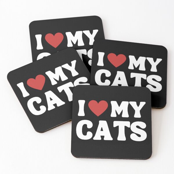 Item preview, I Heart My Cats, I Love My Cats designed and sold by Chickane.