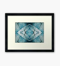 Nordisches Blau Gerahmtes Wandbild