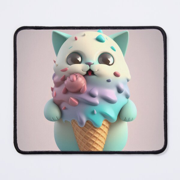 Item preview, Comic cat with ice fused artwork designed and sold by FRSquare.
