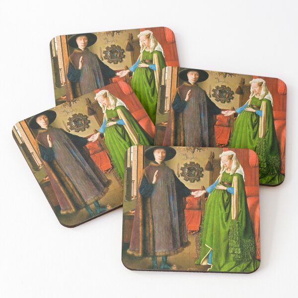Item preview, The Arnolfini Portrait by Jan van Eyck made more vibrant designed and sold by CristalleLisa.