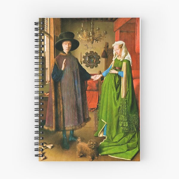 Item preview, The Arnolfini Portrait by Jan van Eyck made more vibrant designed and sold by CristalleLisa.