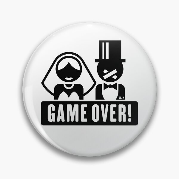 Item preview, Game Over! (Groom / Stag Party / Future Hubby / Sticking Plaster / Black) designed and sold by MrFaulbaum.