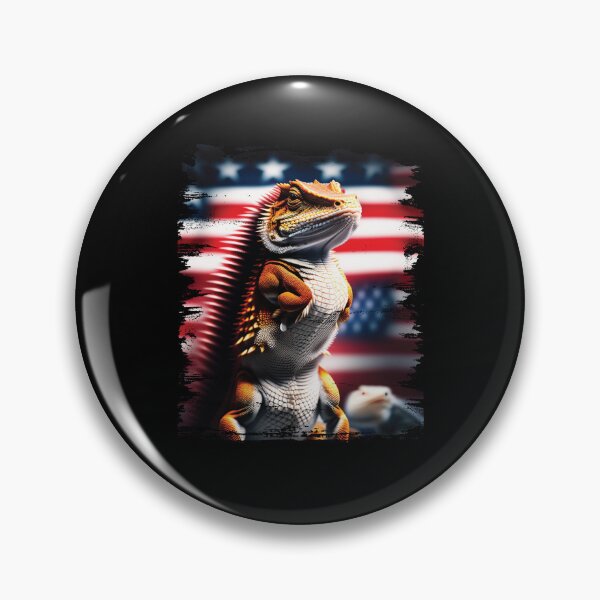 Item preview, American Flag Bearded Dragon Patriotic Lizard Lover designed and sold by Trendy Valley .