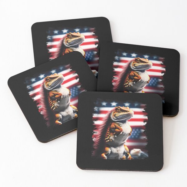 Item preview, American Flag Bearded Dragon Patriotic Lizard Lover designed and sold by Trendy Valley .