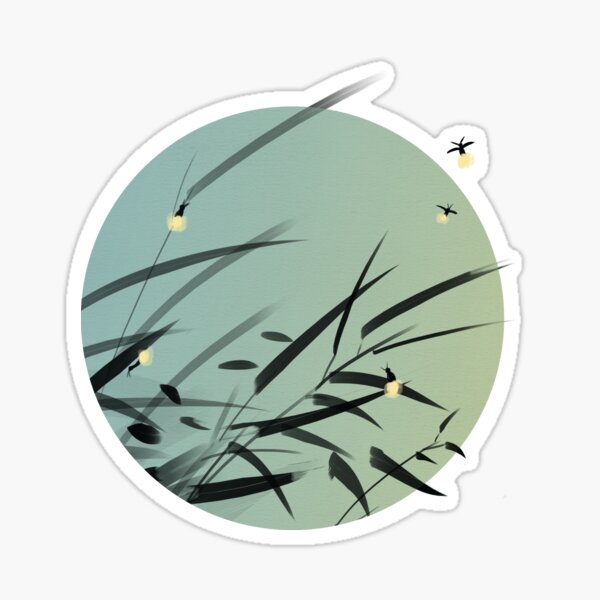 Decaying Grass Becomes Fireflies Sticker