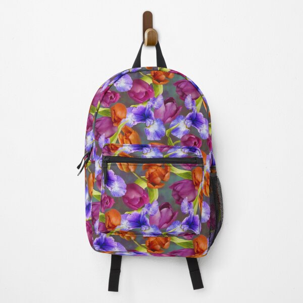 Item preview,  Iris And Tulips Repeated Pattern Design  designed and sold by Tina Veenstra.