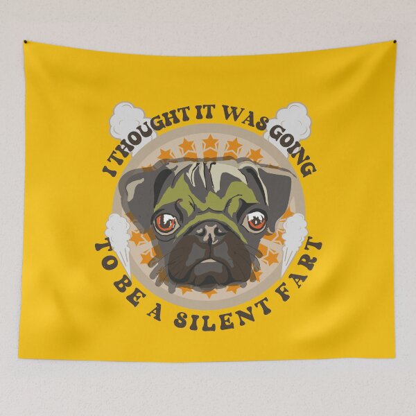 Item preview, Funny quote pug farting designed and sold by HomeCoquette.