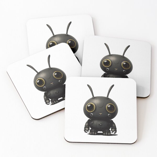 Item preview, Little Black Robot Rabbit | Cute Bunny | Biopunk Cyborg designed and sold by Broskan.