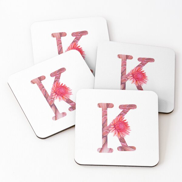 Item preview, Monogram - Letter K - Dahlia Flower designed and sold by hojhojart.