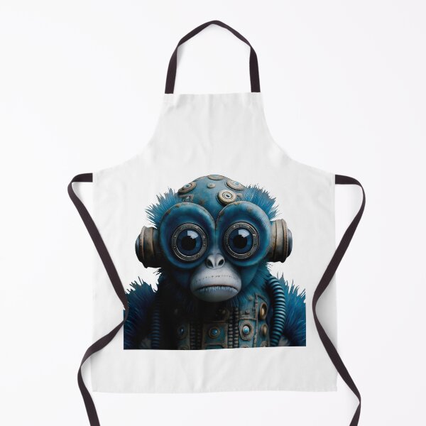 Item preview, Blue Monkey Robot | Strange Looking Monkey | Cyberpunk Animal designed and sold by Broskan.