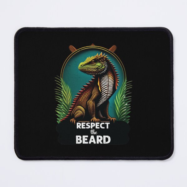 Item preview, Respect The Beard Bearded Dragon Lover designed and sold by Trendy Valley .