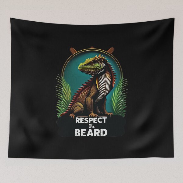 Item preview, Respect The Beard Bearded Dragon Lover designed and sold by Trendy Valley .