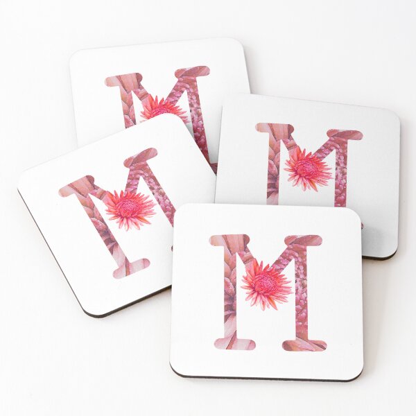 Item preview, Monogram - Letter M - Dahlia Flower designed and sold by hojhojart.