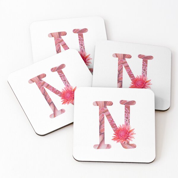 Item preview, Monogram - Letter N - Dahlia Flower designed and sold by hojhojart.
