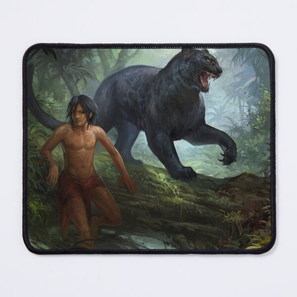 Item preview, Mowgli and Bagheera -The Jungle Book designed and sold by Brush-Master.