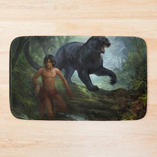 Item preview, Mowgli and Bagheera -The Jungle Book designed and sold by Brush-Master.