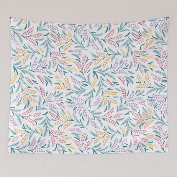Item preview, White Nature Botanical Leaves designed and sold by SusanmcGee.