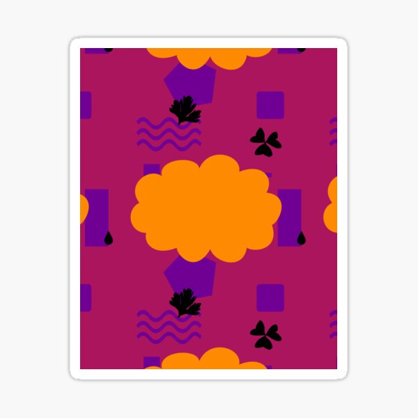 Vista previa del artículo con la obra «Orange Clouds on Purple», diseñado y vendido por mavicfe.