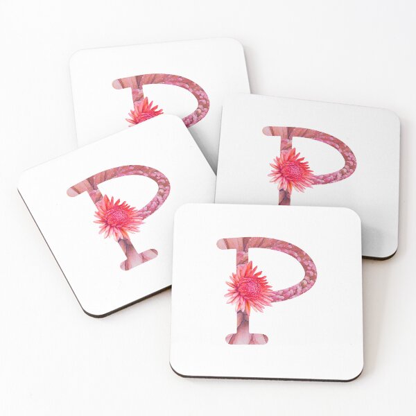 Item preview, Monogram - Letter P - Dahlia Flower designed and sold by hojhojart.