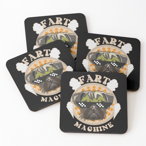 Item preview, Fart machine Funny quote pug farting designed and sold by HomeCoquette.