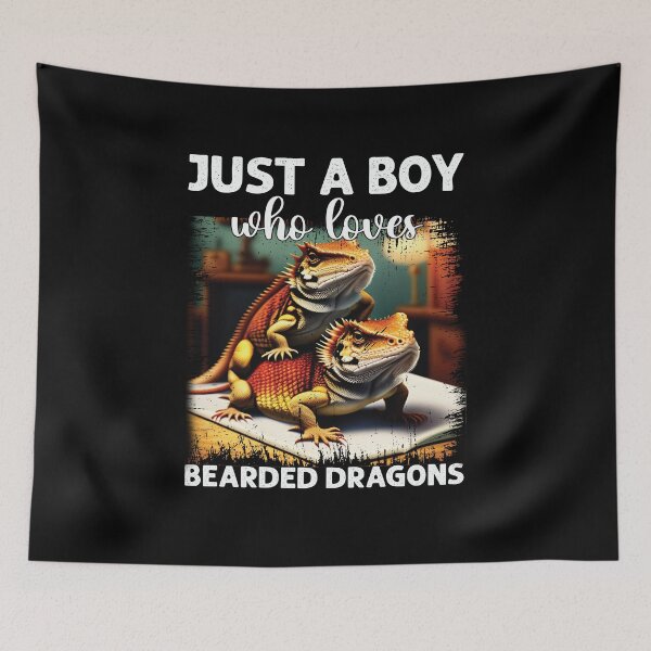 Item preview, Just a Boy who loves Bearded Dragons Lizard Lover designed and sold by Trendy Valley .