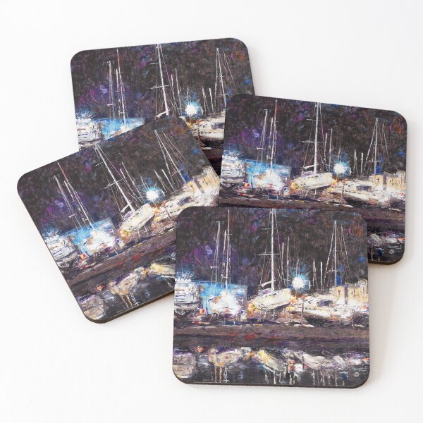 Item preview, Night Port In Empuriabrava designed and sold by Natalia_Shchip.