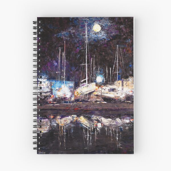 Item preview, Night Port In Empuriabrava designed and sold by Natalia_Shchip.