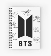 bts bangtan boys signatures signature autograph Spiral Notebook