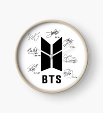 bts bangtan boys signatures signature autograph Clock