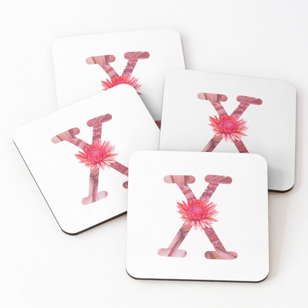 Item preview, Monogram - Letter X - Dahlia Flower designed and sold by hojhojart.
