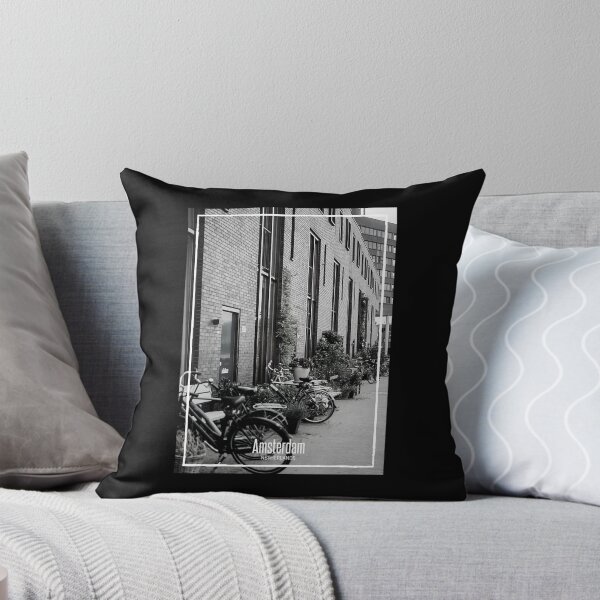 Item preview, Amsterdam Black and White Photo - Netherlands Travel - Bicycles at Street designed and sold by SoccaTamam.