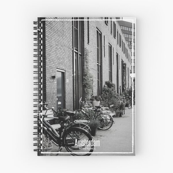 Item preview, Amsterdam Black and White Photo - Netherlands Travel - Bicycles at Street designed and sold by SoccaTamam.