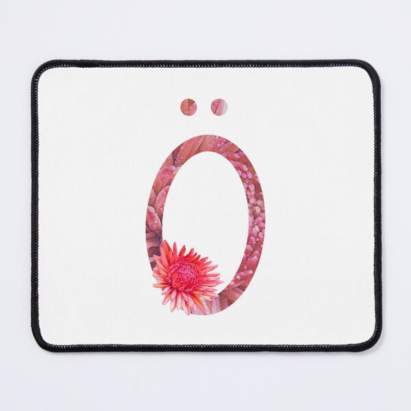 Item preview, Monogram - Letter Ö - Dahlia Flower designed and sold by hojhojart.