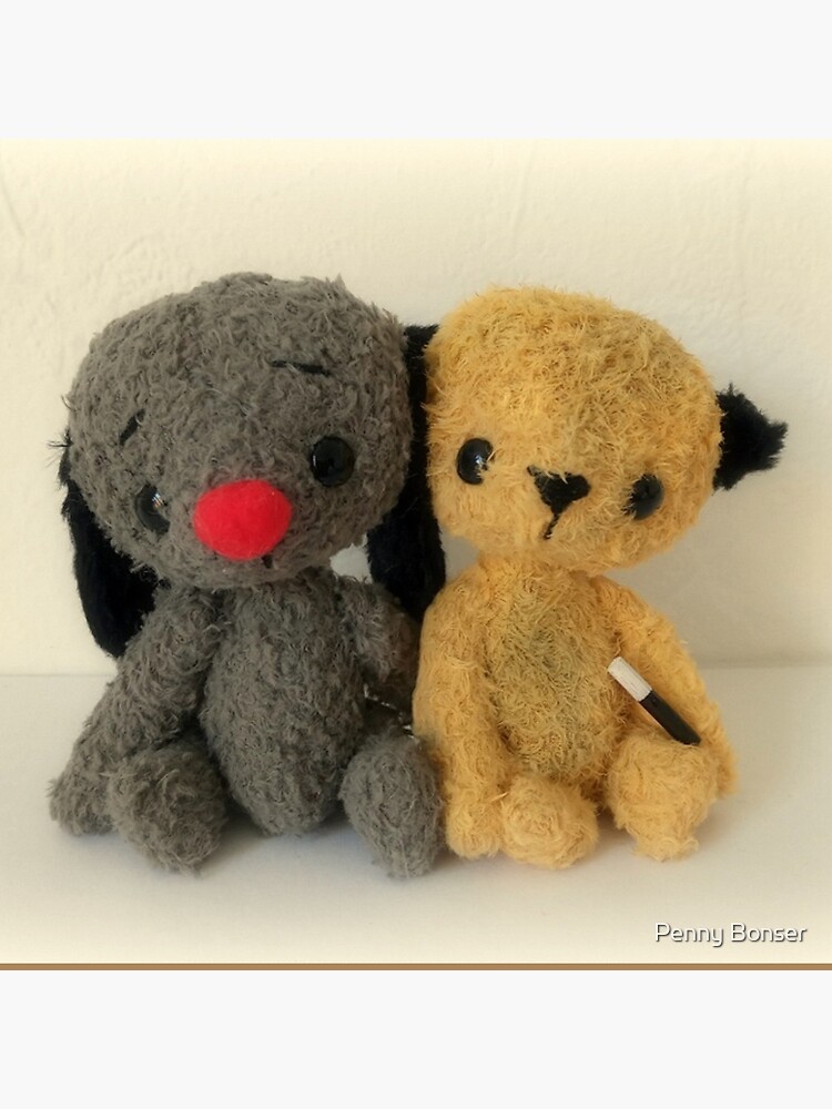 Sooty and Sweep Handmade bears from Teddy Bear Orphans Pillow