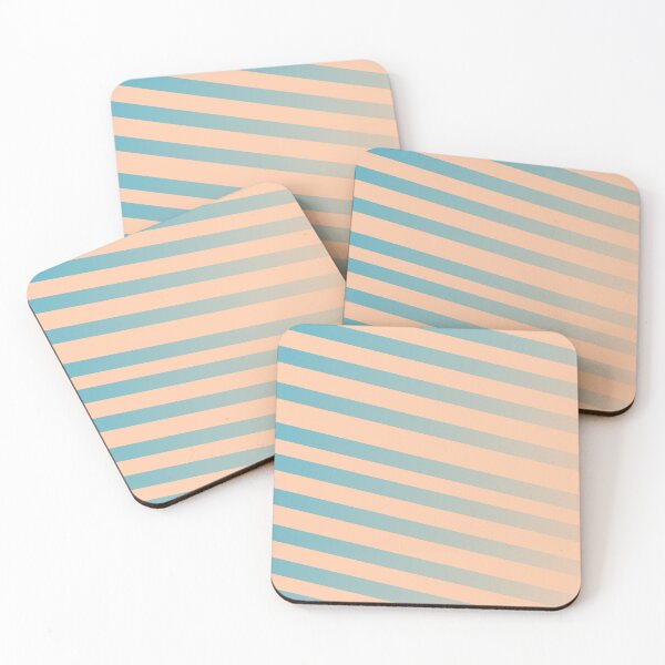 Item preview, Faded Peach Stripes designed and sold by PrettyViews.