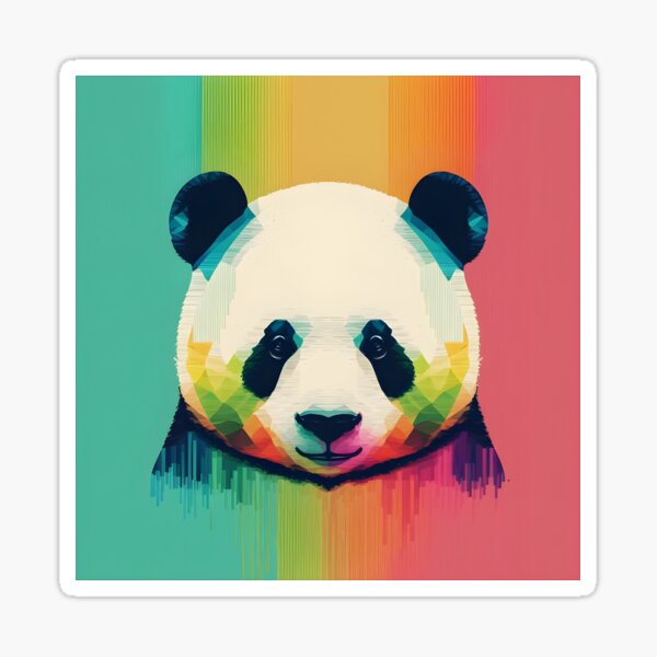 Aperçu de l'œuvre Le visage d'un panda créée et vendue par Warehouse46.