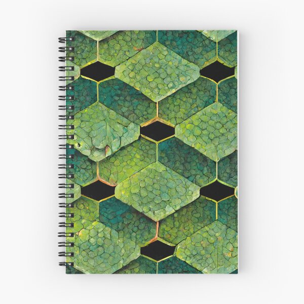 Item preview, Green Hexagon Chameleon Scales Repeating Pattern designed and sold by chamlogic.