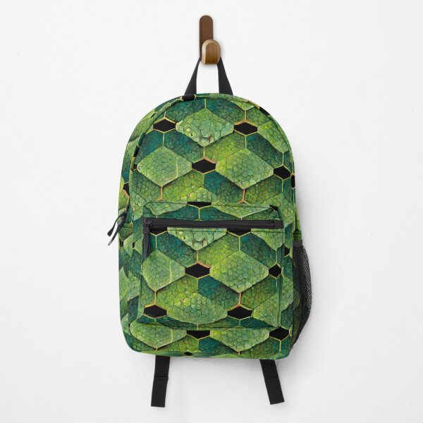 Item preview, Green Hexagon Chameleon Scales Repeating Pattern designed and sold by chamlogic.