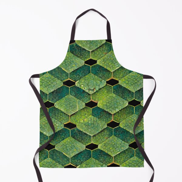 Item preview, Green Hexagon Chameleon Scales Repeating Pattern designed and sold by chamlogic.