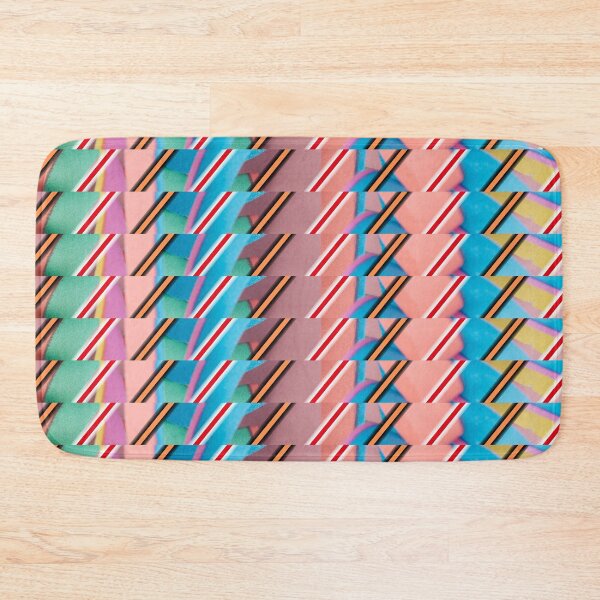 Item preview, A horizontal tape with colourful background and diagonal line. Use for fabric and textile purpose for new fashion design designed and sold by Giree07.