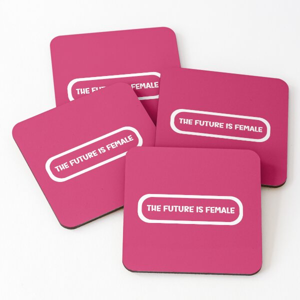 Item preview, The future is female, pinkgirlpower, feminist inspiration designed and sold by EmeraldeaArt.